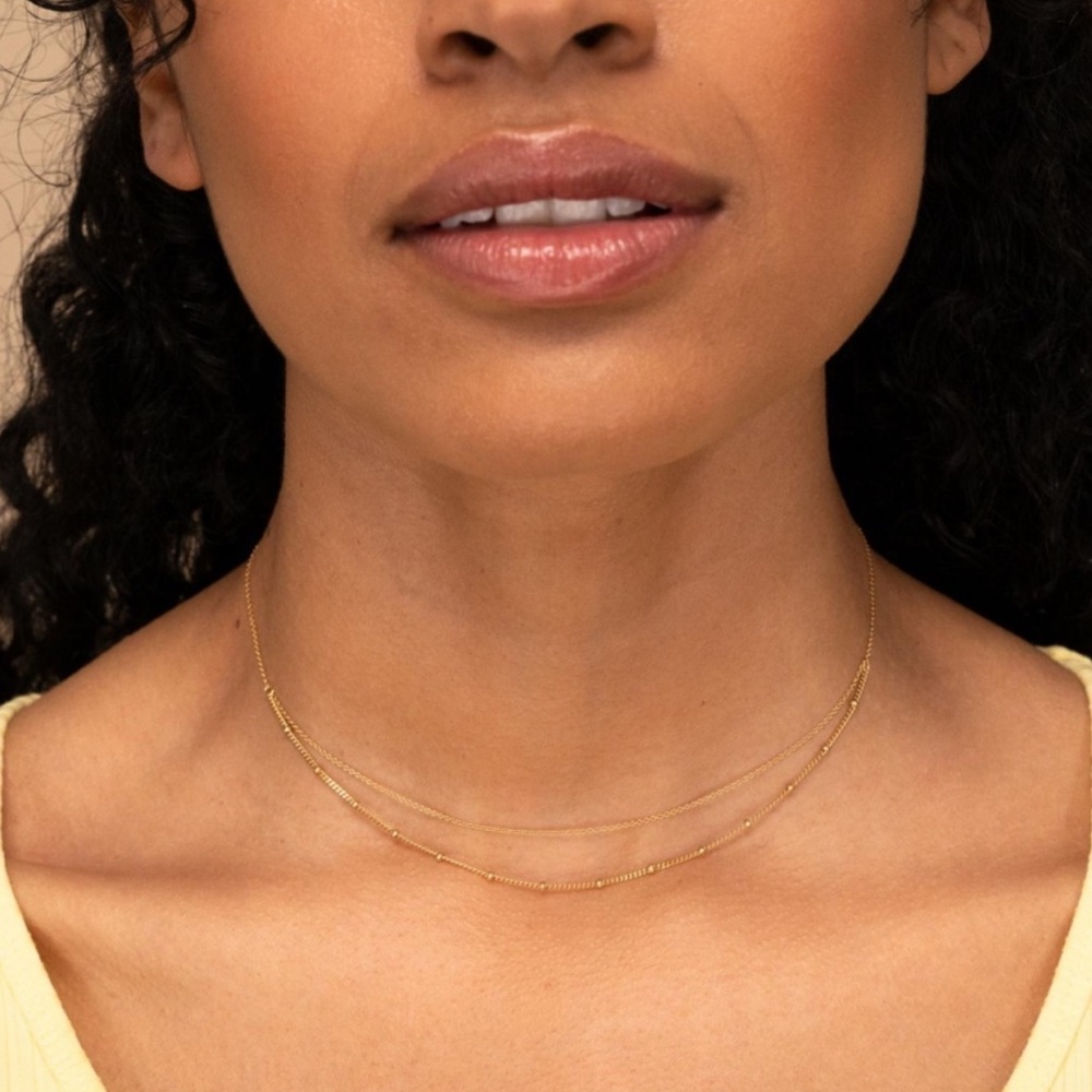 Mejuri Gold Plated Duo Necklace